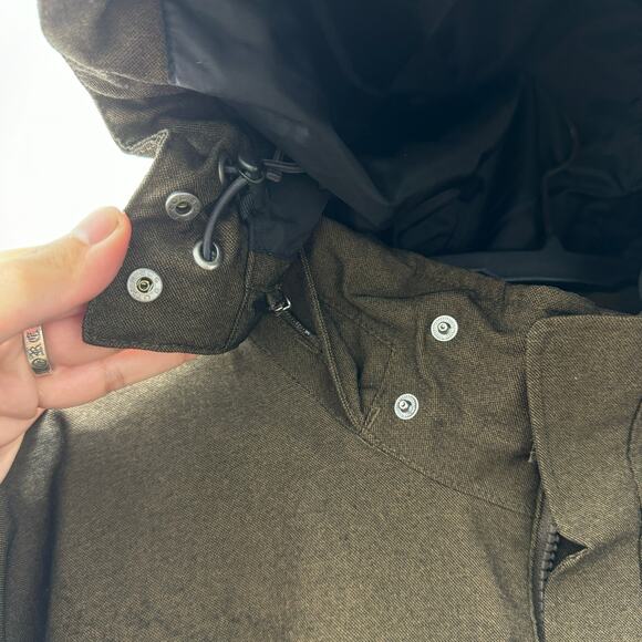 REI Coop Heavy Hooded Jacket Brown Size Large Mens - Picture 5 of 9